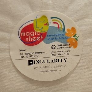 Magic Sheet Security Fitted Sheet for Babies - White Color.